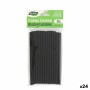 Paille réutilisable Algon Noir 14 x 0,6 cm 25 Pièces 24 Unités