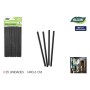 Paille réutilisable Algon Noir 14 x 0,6 cm 25 Pièces 24 Unités