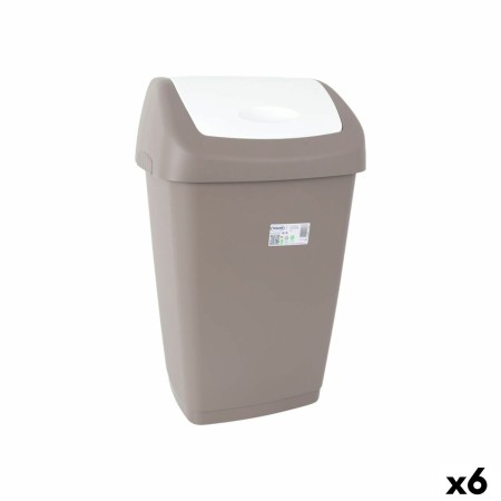 Corbeille à papier Tontarelli Aurora Gris 55 L (6 Unités)