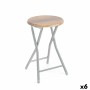 Taburete Confortime Madera Metal 30 x 30 x 46 cm (6 Unidades)