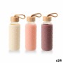 Botella de Agua Bewinner Vidrio Silicona 400 ml 7 x 7 x 19,8 cm (24 Unidades)