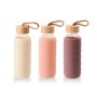 Bouteille d'eau Bewinner verre Silicone 400 ml 7 x 7 x 19,8 cm (24 Unités)