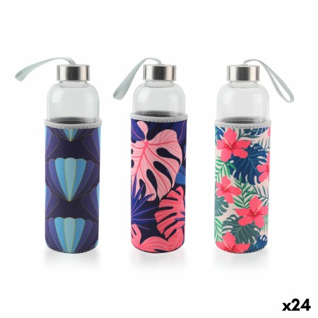 Botella de Agua Bewinner Vidrio 600 ml (24 Unidades)