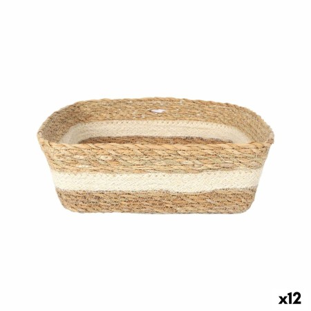Boîte de rangement Privilege osier Carré 22 x 22 x 8 cm (12 Unités)