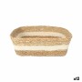 Boîte de rangement Privilege osier Carré 22 x 22 x 8 cm (12 Unités)