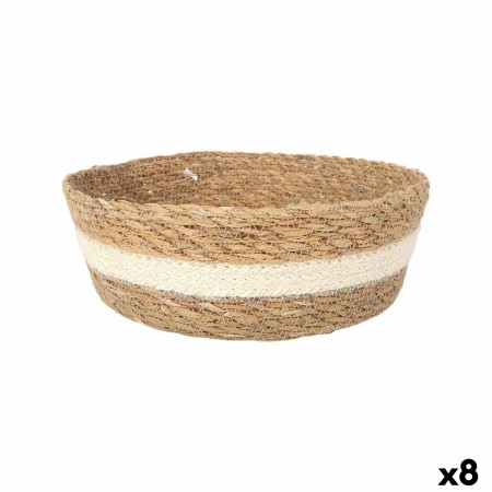 Boîte de rangement Privilege Privilege osier Ronde Ø 27 x 9 cm (8 Unités)