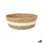 Boîte de rangement Privilege Privilege osier Ronde Ø 27 x 9 cm (8 Unités)