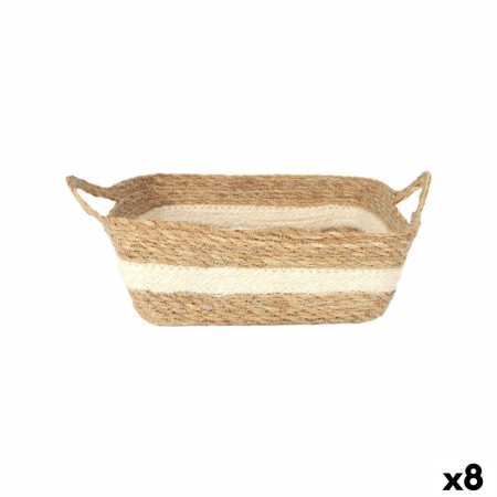 Boîte de rangement Privilege osier 27 x 27 x 9 cm (8 Unités)