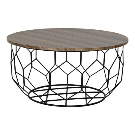 Table d'appoint DKD Home Decor Métal Bois (75 x 75 x 38 cm)