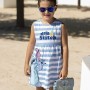 Robe Stitch Bleu