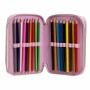 Pochette crayons Hello Kitty Rose 12,5 x 6,5 x 19,5 cm