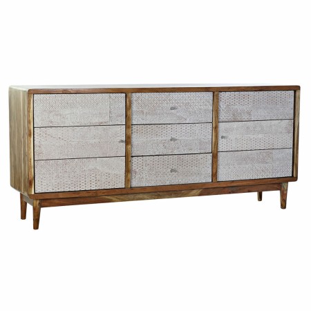 Buffet DKD Home Decor Naturel Métal Crème Acacia (175 x 40 x 77 cm)