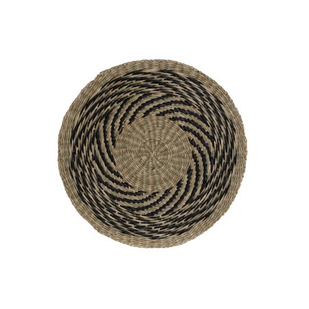 Salvamantel DKD Home Decor Negro Natural 38 x 38 x 1 cm