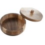 Boîte à bijoux Home ESPRIT Naturel Bois 15 x 15 x 9 cm (2 Unités)