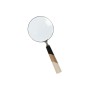 Figurine Décorative Home ESPRIT Bicolore Colonial Loupe 10 x 2,5 x 24,5 cm (2 Unités)