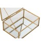 Caja-Joyero Home ESPRIT Dorado Metal Cristal 14 X 10,3 X 5,8 cm
