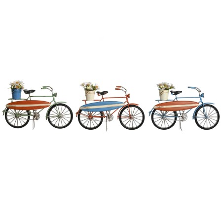 Figurine Décorative Home ESPRIT Bleu Vert Orange 31 x 8,5 x 19 cm (3 Unités)