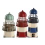 Figura Decorativa Home ESPRIT Azul Rojo Crema Azul cielo 13 x 13 x 32 cm (3 Unidades)