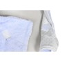 Manta Home ESPRIT Azul Beige Rosa 100 x 75 x 20 cm (3 Unidades)