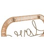 Perchero de Pared Home ESPRIT Dorado Natural Metal Ratán 40 x 6,4 x 28,6 cm (2 Unidades)