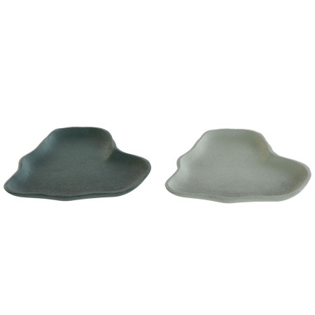 Vaciabolsillos Home ESPRIT Aluminio 18 x 18 x 1,5 cm (2 Unidades)