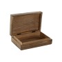 Caja-Joyero Home ESPRIT Azul Blanco Natural Madera de mango 25 x 17,5 x 8 cm (2 Unidades)