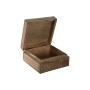 Caja-Joyero Home ESPRIT Azul Blanco Natural Madera de mango 18 x 17 x 8,5 cm (2 Unidades)