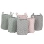 Juego de Cestas Home ESPRIT Verde Gris Rosa Cuerda (2 Piezas) (3 Unidades)