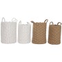 Juego de Cestas Home ESPRIT Blanco Beige Cuerda (2 Piezas) (2 Unidades)