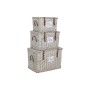 Juego de Baúles Home ESPRIT Natural Mimbre 67 x 45 x 46 cm