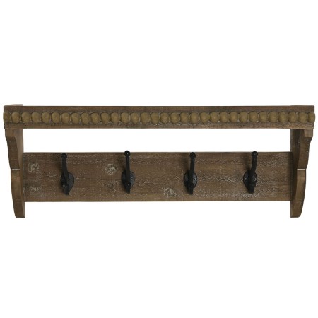 Portemanteau Home ESPRIT Marron Noir Bois Métal 67 x 17 x 27 cm