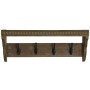 Portemanteau Home ESPRIT Marron Noir Bois Métal 67 x 17 x 27 cm