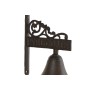 Cloche Home ESPRIT Marron Noir Corde Fer 14,5 x 7,5 x 18,5 cm