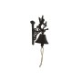 Campana Home ESPRIT Marrón Negro Hierro 16,5 x 10 x 21 cm