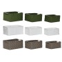 Juego de Cestas Home ESPRIT Verde Gris Crema Metal Polipropileno (3 Piezas) (3 Unidades)