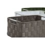 Juego de Cestas Home ESPRIT Verde Gris Crema Metal Polipropileno (3 Piezas) (3 Unidades)