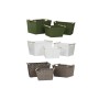 Juego de Cestas Home ESPRIT Verde Gris Crema Madera Polipropileno (3 Piezas) (3 Unidades)