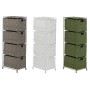 Cajonera Home ESPRIT Verde Gris Crema 24 x 18 x 68 cm (3 Unidades)