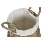 Cesto para la Ropa Sucia Home ESPRIT Blanco Natural Algas marinas 43 x 43 x 48 cm (2 Unidades)