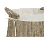 Cesto para la Ropa Sucia Home ESPRIT Blanco Natural Algas marinas 43 x 43 x 48 cm (2 Unidades)