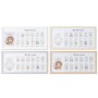 Marco de Fotos Home ESPRIT Cristal Madera MDF 56,5 x 2 x 27,5 cm (4 Unidades)