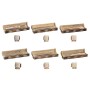 Support Home ESPRIT Bois de manguier Mandala Indien 31 x 6 x 6,5 cm Encens (6 Unités) (10 Unités)