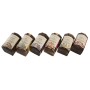 Support Home ESPRIT Bois de manguier Mandala Indien 9,5 x 5,5 x 6 cm Encens (6 Unités) (10 Unités)
