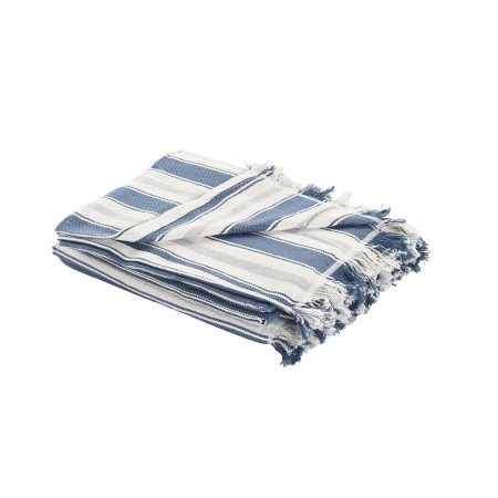 Manta Home ESPRIT Azul Gris Rayas