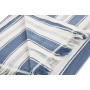 Manta Home ESPRIT Azul Gris Rayas