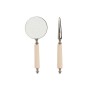 Loupe Home ESPRIT Verre Acier Os 8 x 8 x 30 cm