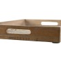 Jeux de plateaux Home ESPRIT Blanc Naturel Indien 44 x 29 x 5 cm (2 Unités)