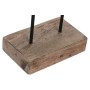 Figurine Décorative Home ESPRIT Marron Argenté Naturel 19 x 9 x 28 cm (2 Unités)
