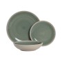 Assiettes Home ESPRIT Blanc Vert Grès 18 Pièces