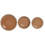 Assiettes Home ESPRIT Blanc Orange Grès 18 Pièces
